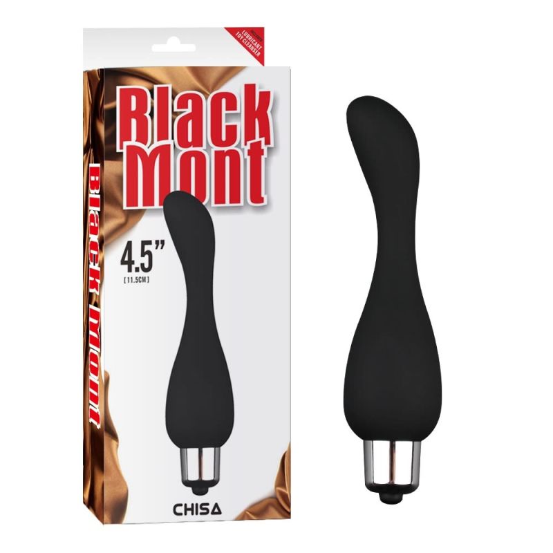 Анальний стимулятор із вібрацією Chisa Black Mont Vibrating Smmothie, чорний вид 2