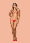 Стрінги Obsessive Giftella thong red S / M вид 3