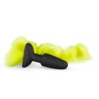 Анальна пробка з хвостом Silicone Butt Plug With Tail - Yellow вид 2