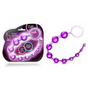 Анальний ланцюжок Blush B Yours Basic Beads фіолетовий, 32.3 х 2.3 см