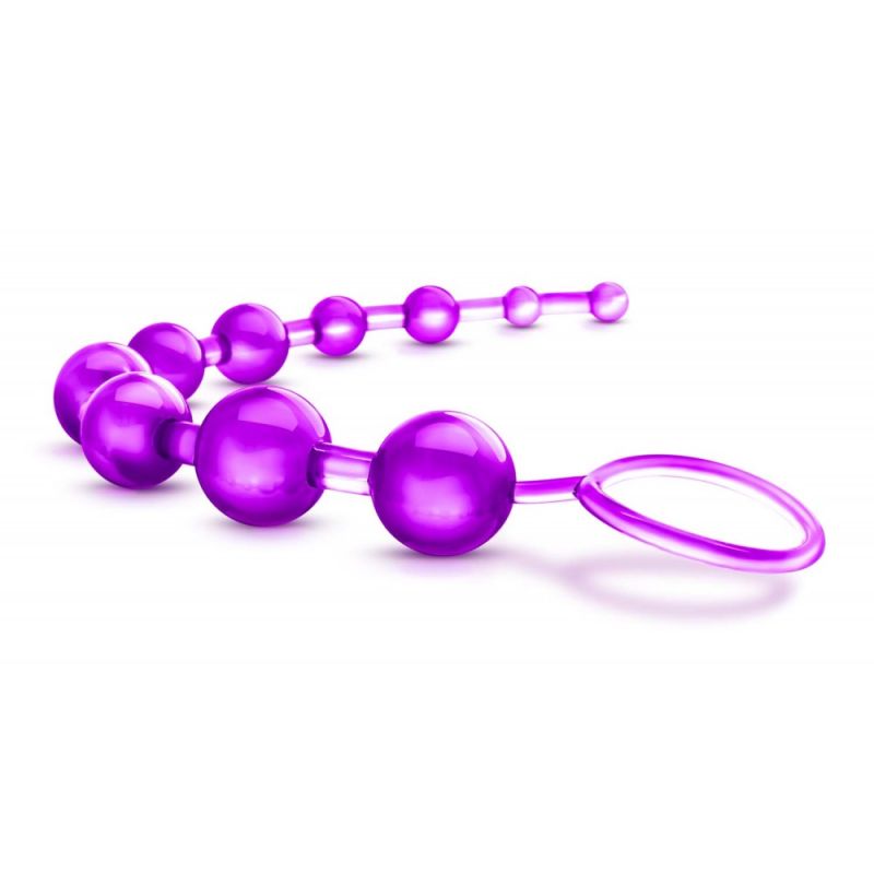 Анальний ланцюжок Blush B Yours Basic Beads фіолетовий, 32.3 х 2.3 см вид 3