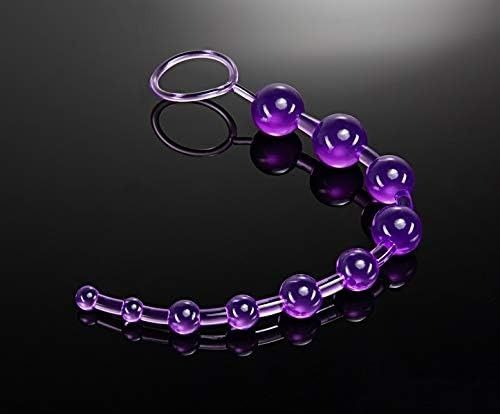 Анальний ланцюжок Blush B Yours Basic Beads фіолетовий, 32.3 х 2.3 см вид 5