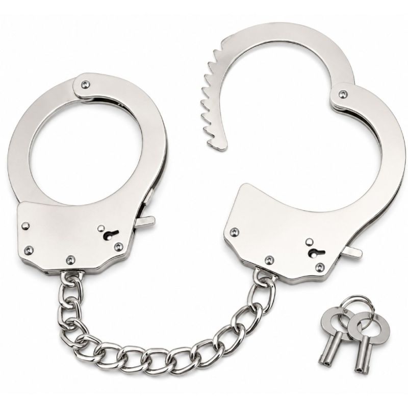 Наручники металлические DS Fetish, серебристые вид 2