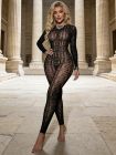 Комбінезон сітка Star Night з візерунком Fendi, чорний, OS (S–L) вид 2