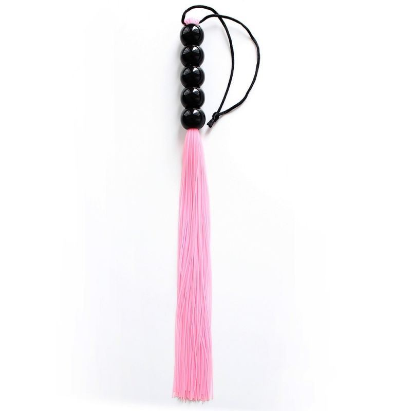 Кнут розовый, ручка из шариков FLOGGER, 45 см вид 3
