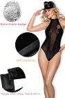 Костюм Полицейская Sunspice боди-сетка, кепка, значок, черный, L/XL вид 4
