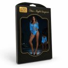 Боді сітка Star Night у велику сітку, світиться у темряві, біле, OS (S–L) вид 6