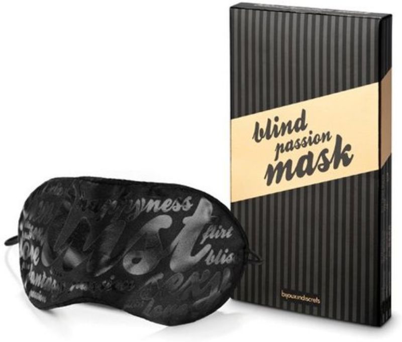 Маска на очі для чуттєвих ігор Bijoux Indiscrets Blind Passion, чорна вид 2