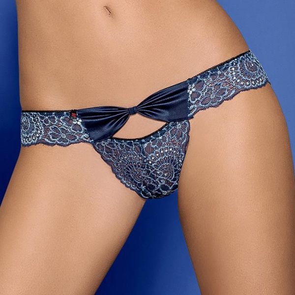 Трусики сині Obsessive Auroria Panties S / M вид 3