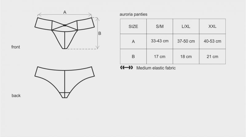 Трусики сині Obsessive Auroria Panties S / M вид 4