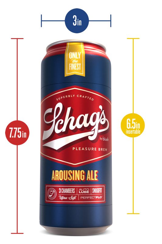 Самозмащувальний мастурбатор SCHAG'S AROUSING ALE FROSTED вид 4
