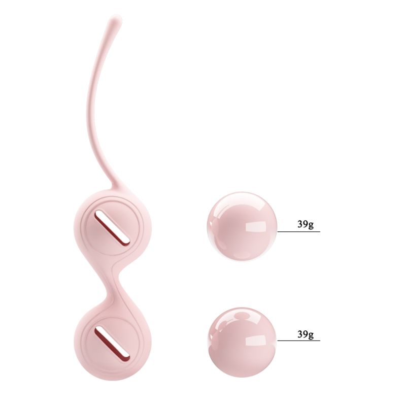 Вагінальні кульки Pretty Love Kegel Tighten, рожеві, 16,3 × 3,3 см вид 8