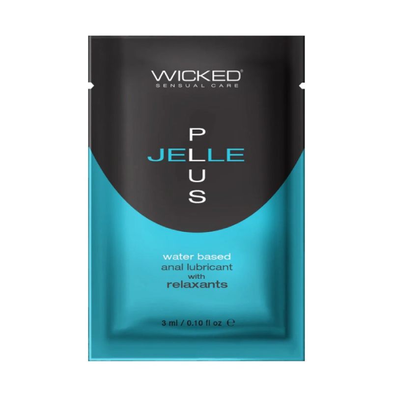 Анальний лубрикант із розслаблювальним ефектом Wicked Jelle Plus на водній основі, 3 мл вид 2