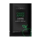 Пробник лубриканта Wicked Aqua Candy Apple (яблуко в карамелі) на водній основі, 3 мл вид 2