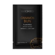 Пробник лубриканта Wicked Aqua Cinnamon Bun (булочка з корицею) на водній основі, 3 мл