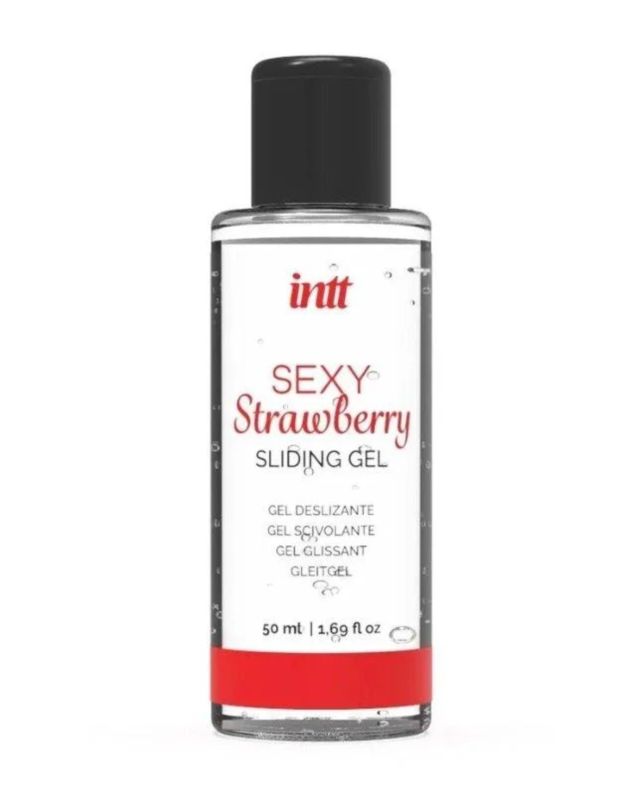 Оральний лубрикант зі смаком полуниці Sexy Strawberry Intt, на водній основі, 50 мл вид 2