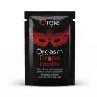 ПРОБНИК/Збудливі краплі для клітора Orgie Orgasm Drops Kissable зі смаком яблука та кориці, 2 мл вид 2