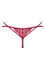 Трусики мереживні стрінги Obsessive Ivetta, червоний, L/XL вид 6