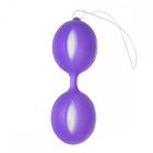 Вагінальні кульки із зміщеним центром тяжкості Easytoys, силіконові, фіолетові, 46 г вид 3