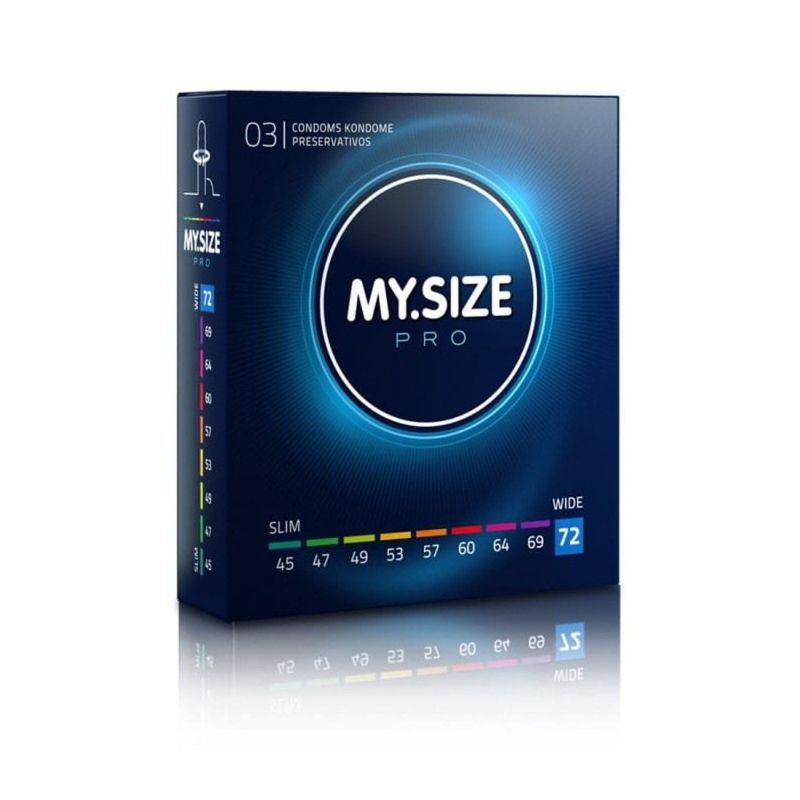 Презервативи латексні My.Size Extra Large 72 мм (ціна за упаковку, 3 шт.) вид 2