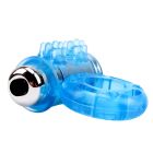 Эрекционное кольцо с вибропулей Chisa GK Power, голубое вид 6