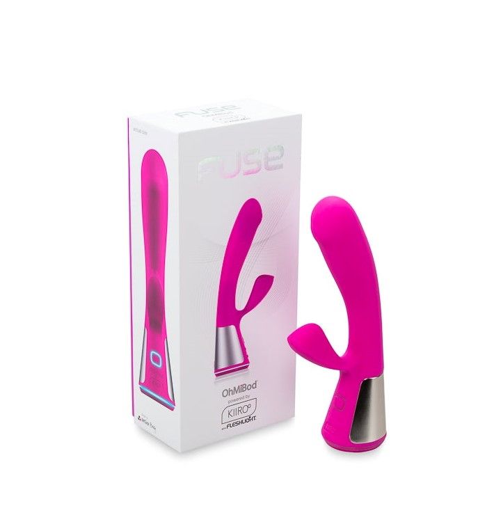 Вібратор-кролик Ohmibod Fuse KIIROO з інтерактивним підключенням, рожевий вид 4