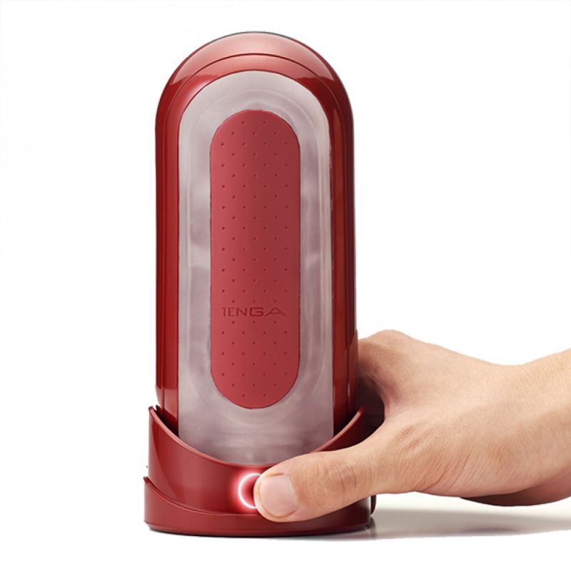 Ексклюзивний набір Мастурбатор з нагріванням FLIP 0(ZERO) RED & WARMER SET вид 3