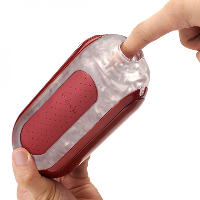 Ексклюзивний набір Мастурбатор з нагріванням FLIP 0(ZERO) RED & WARMER SET вид 5