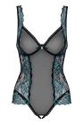 Боді в сіточку Obsessive AMANTA з бірюзовою вишивкою, L/XL вид 7