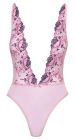 Ніжний рожевий боді з глибоким вирізом Kissable S/M вид 4
