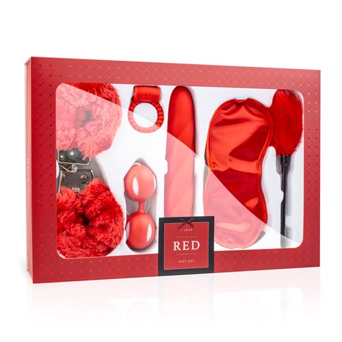 Набір секс-іграшок LoveBoxxx - I Love Red Couples Box вид 9