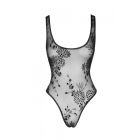 Боди с узорами L F242 Noir Handmade, полупрозрачное, черное вид 5