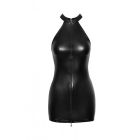 Спокуслива вінілова міні-сукня XL F278 Noir Handmade, з блискавкою, чорна вид 5
