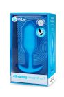 Анальна пробка з вібрацією b-Vibe VIBRATING SNUG PLUG розмір L, синя вид 7