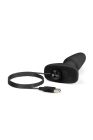 Анальная пробка с вибрацией и пультом управления B-VIBE RIMMING PLUG 2, черная вид 8
