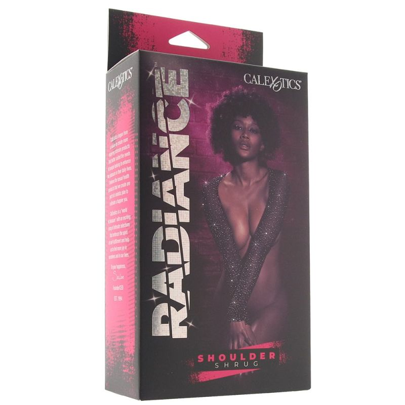 Болеро у сіточку зі стразами CalExotics Shoulder Shrug, чорний вид 7