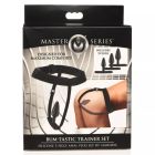 Анальний плаг з портупеєю Master Series Bum Tastic чорний вид 5