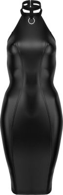 Сукня з чокером Noir Handmade F160 з вінілу, чорна, XL