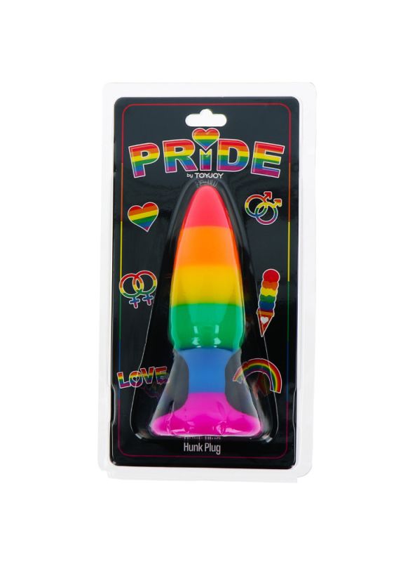 Анальна пробка TOY JOY Hunk Plug, L, різнокольорова, 13 х 3.9 см вид 3