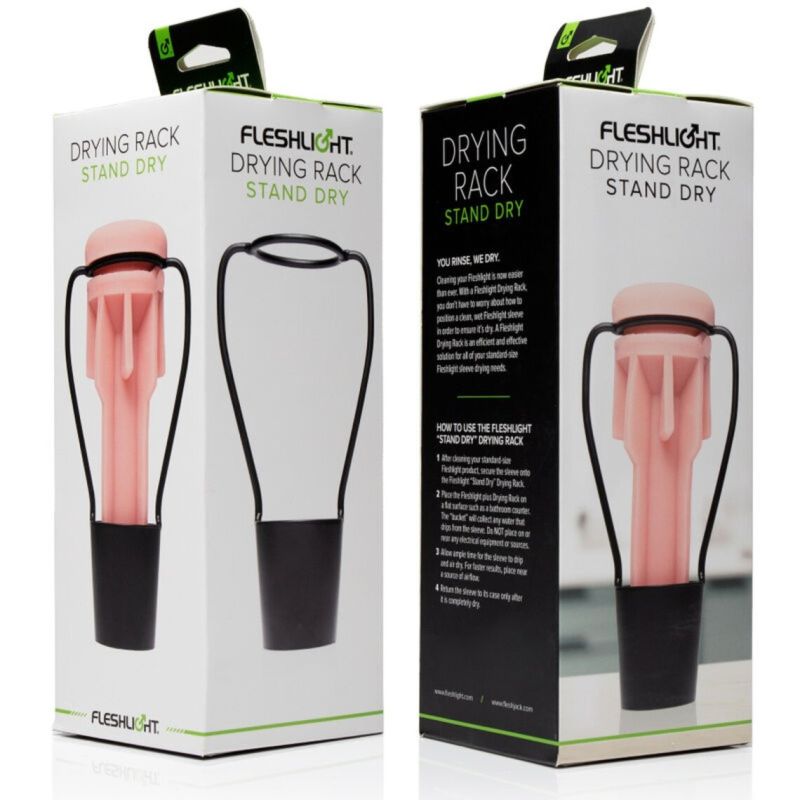 Підставка для просушування мастурбаторів Fleshlight Drying Rack - Stand Dry, чорний вид 6