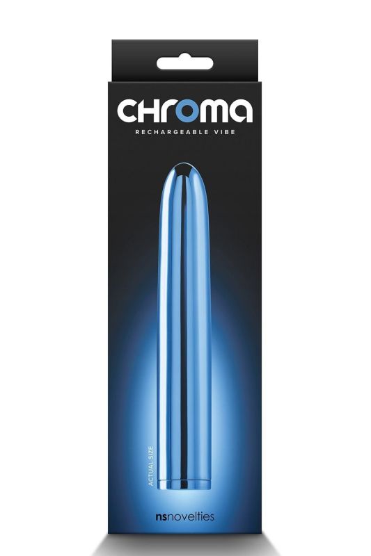 Класичний вібратор NS Novelties Chroma блакитний вид 2
