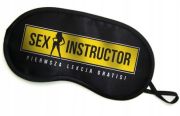 Маска на очі з написом "SEX INSTRUCTOR'