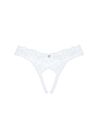 Трусики белые Obsessive eavenlly crotchless thong XS/S вид 2
