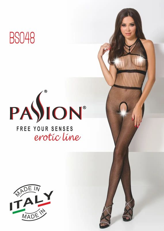 Бодістокінг Passion BS048 з відкритим доступом, чорний, XS/M вид 6
