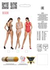 Боди Passion BS086 с вертикальной сеткой и открытым доступом, черный, One Size вид 6