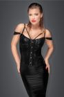 Корсет з гіпюром, Noir Handmade, вініловий, чорний, Розмір S вид 2