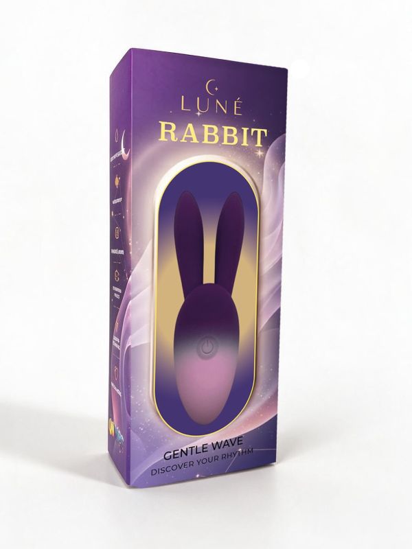 Вібратор UNIVIBE LUNE Rabbit градієнтний дизайн із вушками кролика вид 3