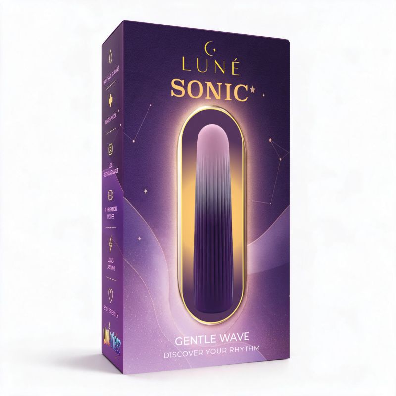 Гнучкий міні-вібратор UNIVIBE LUNE Sonic з градієнтним дизайном вид 3