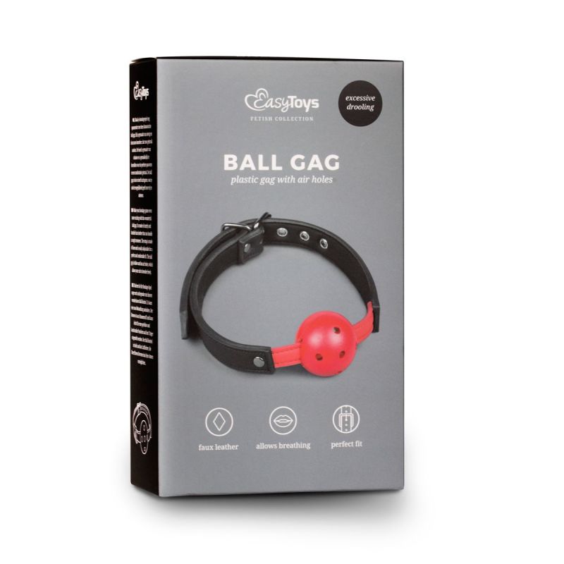Кляп Ball Gag With Red Easytoys вид 3