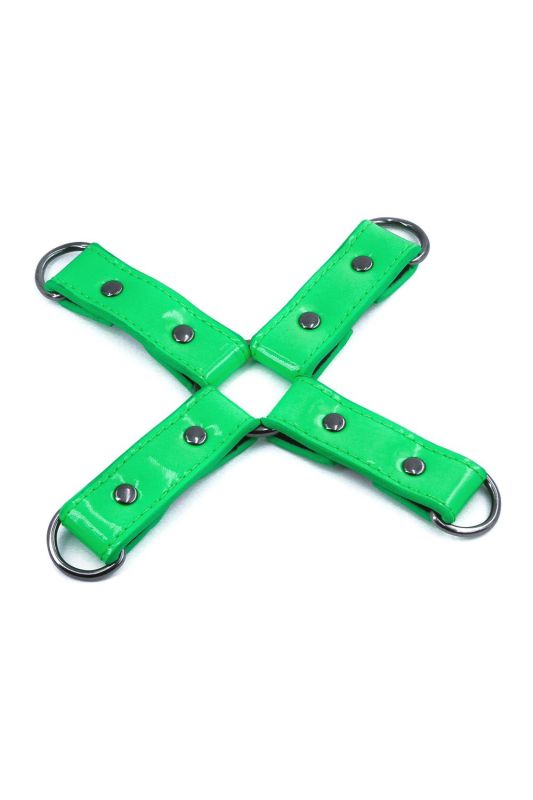 Хрестоподібна система фіксації NS Novelties ELECTRA HOG TIE GREEN вид 3